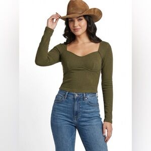 Moa Moa Cavendars Olive Top